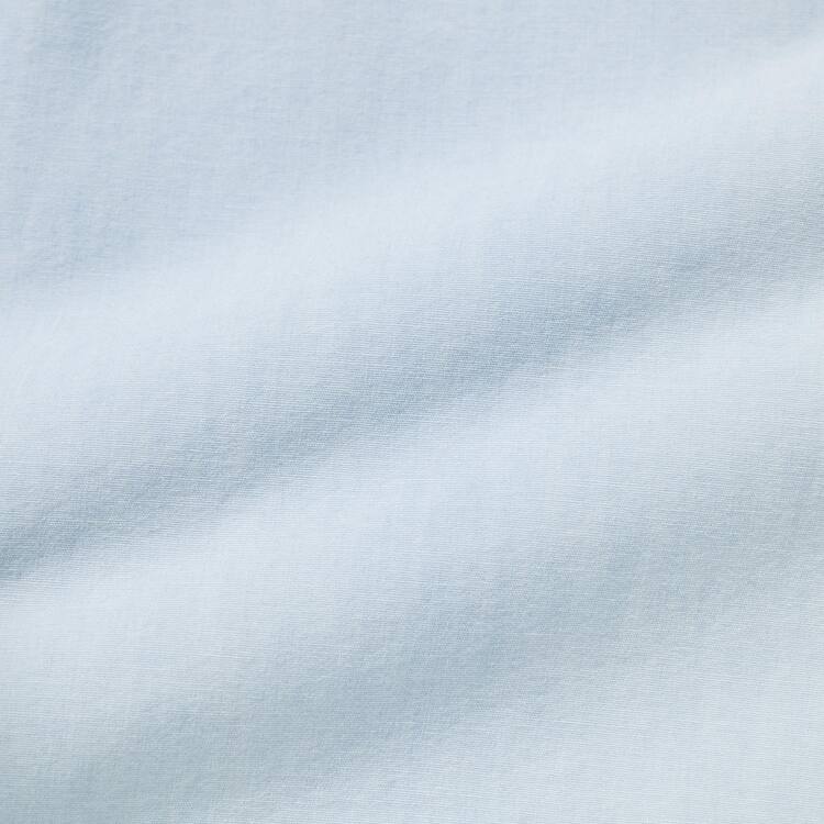 Uniqlo 100% Bavlnene Chambray Gathered Blúzky Detske Modre | HTOCQJ-068