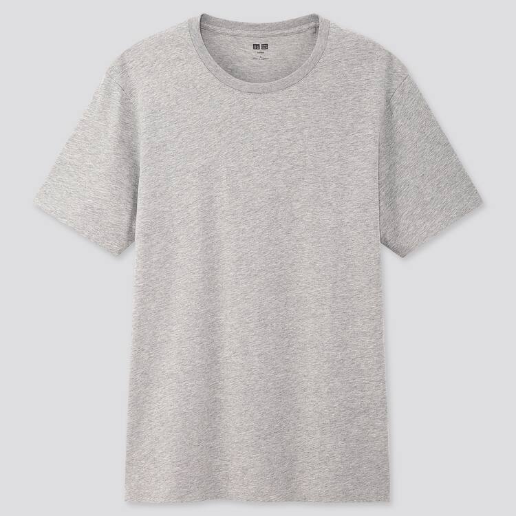 Uniqlo 100% Supima Bavlnene Crew Neck (2021 Season) Tricko Panske Siva | KHCZOP-296