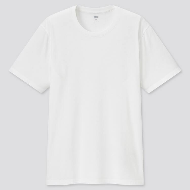 Uniqlo 100% Supima Bavlnene Crew Neck (2021 Season) Tricko Panske Biele | SVCBYW-528