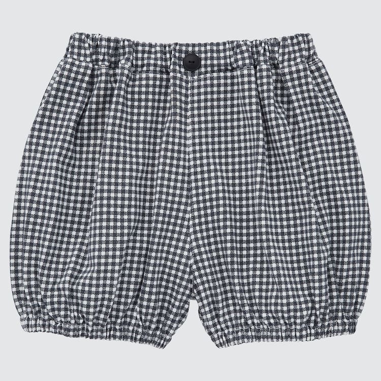 Uniqlo Airism Bavlnene Balloon Easy Sortky Pre Babatka Čierne | BTKGPU-804