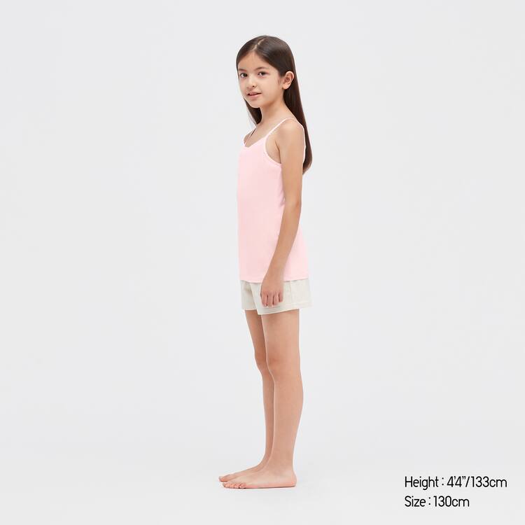 Uniqlo Airism Bavlnene Blend Camisole Topy Detske Ruzove | QEKLJO-742