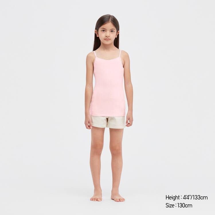 Uniqlo Airism Bavlnene Blend Camisole Topy Detske Ruzove | QEKLJO-742