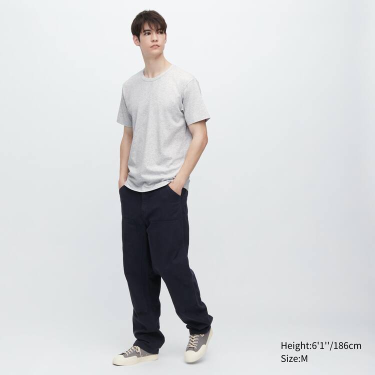 Uniqlo Airism Bavlnene Crew Neck Kratke Sleeved Tricko Panske Siva | PMXRKQ-470