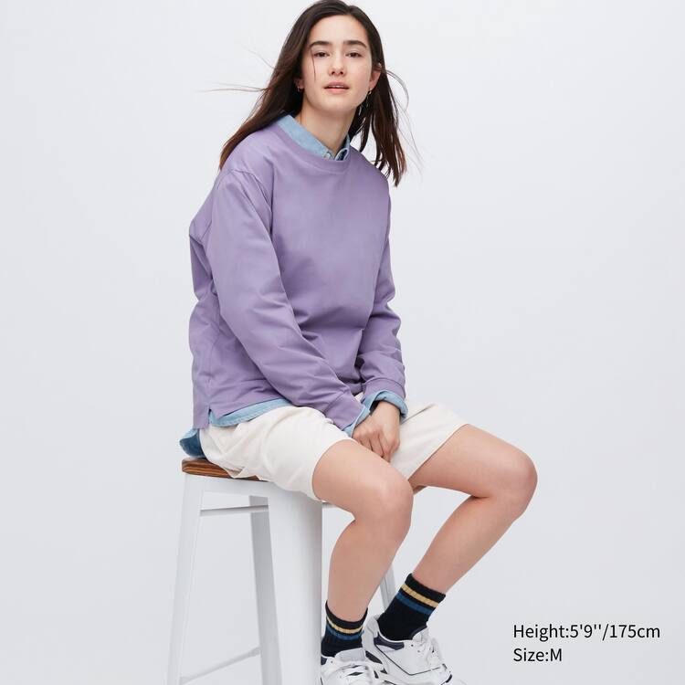Uniqlo Airism Bavlnene Crew Neck Long Sleeved Tricko Panske Nachový | WCVDRO-093