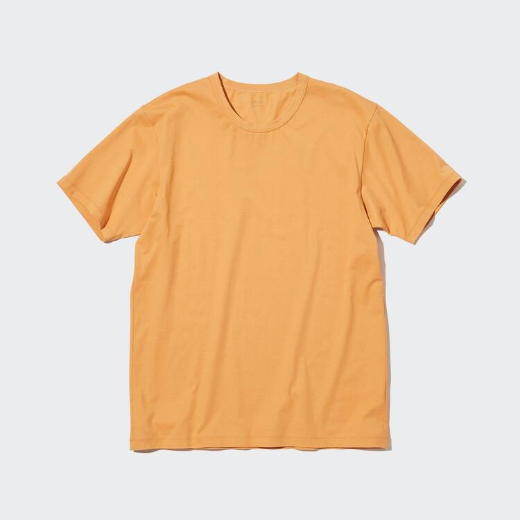 Uniqlo Airism Bavlnene Crew Neck Tricko Panske Oranžové | MAXYTS-705