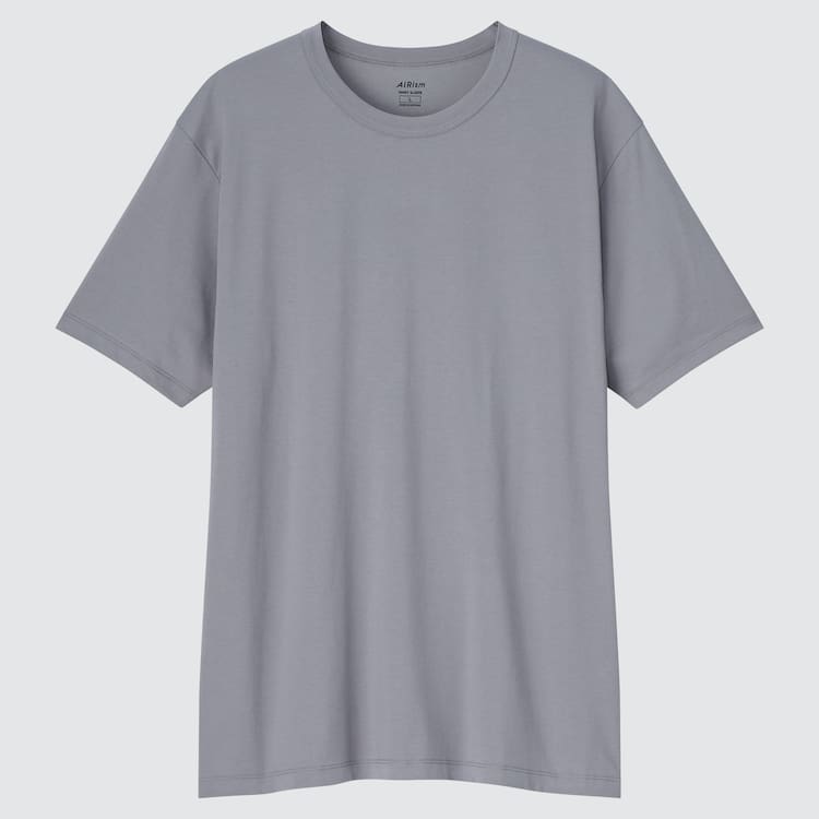 Uniqlo Airism Bavlnene Crew Neck Tricko Panske Siva | XLKYPM-479