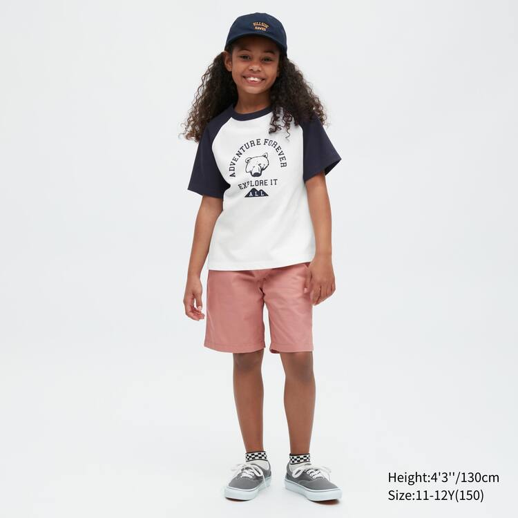 Uniqlo Airism Bavlnene Grafika Kratke Sleeved Tricko Detske Biele | TWSQPL-370