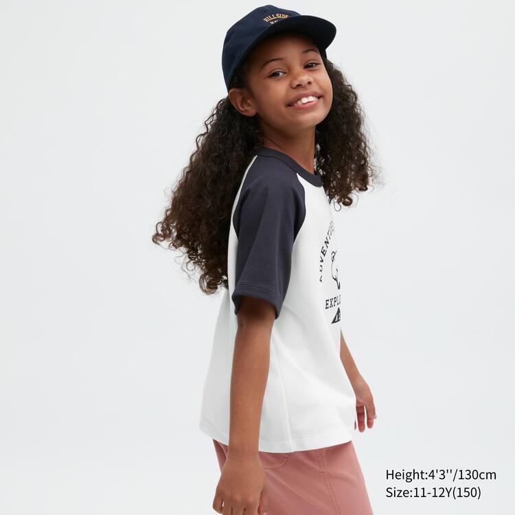 Uniqlo Airism Bavlnene Grafika Kratke Sleeved Tricko Detske Biele | TWSQPL-370