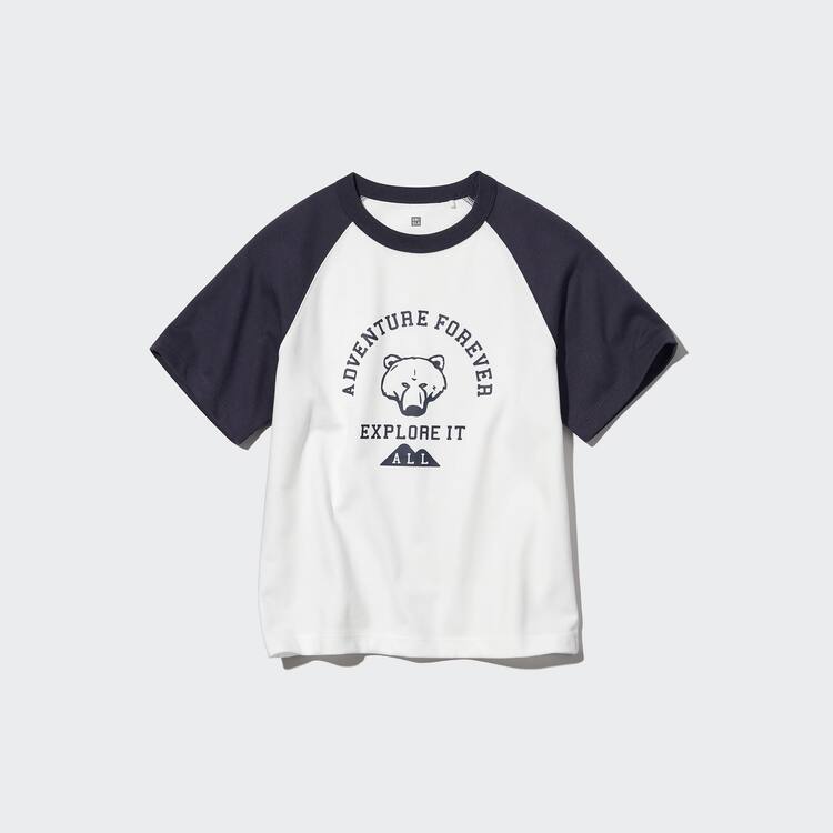 Uniqlo Airism Bavlnene Grafika Kratke Sleeved Tricko Detske Biele | TWSQPL-370