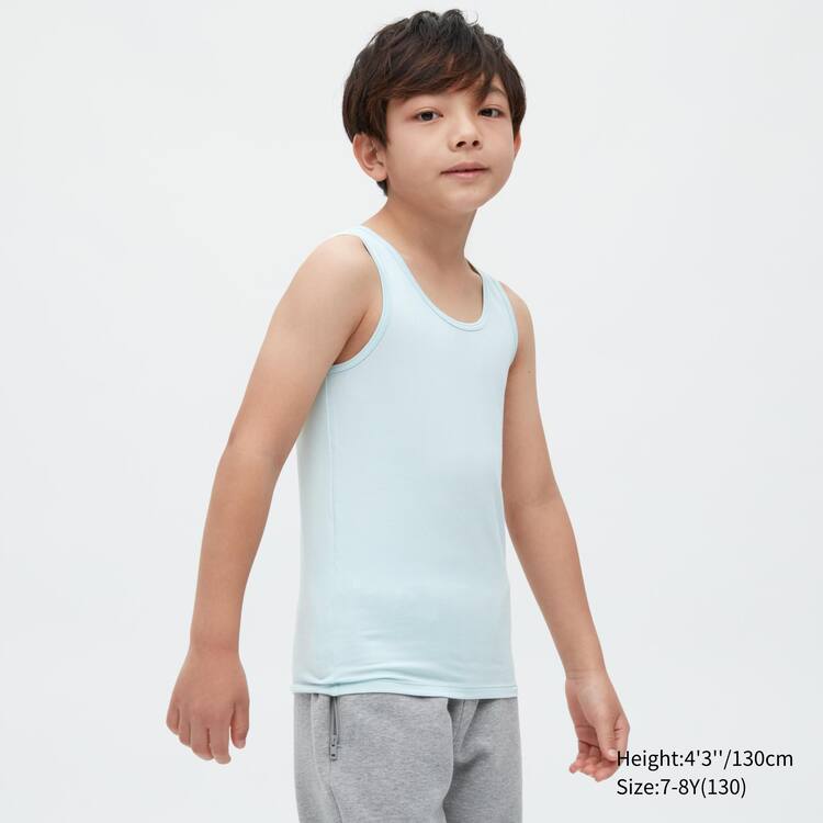 Uniqlo Airism Bavlnene Topy Detske Svetlo Zelene | QJPZSD-127