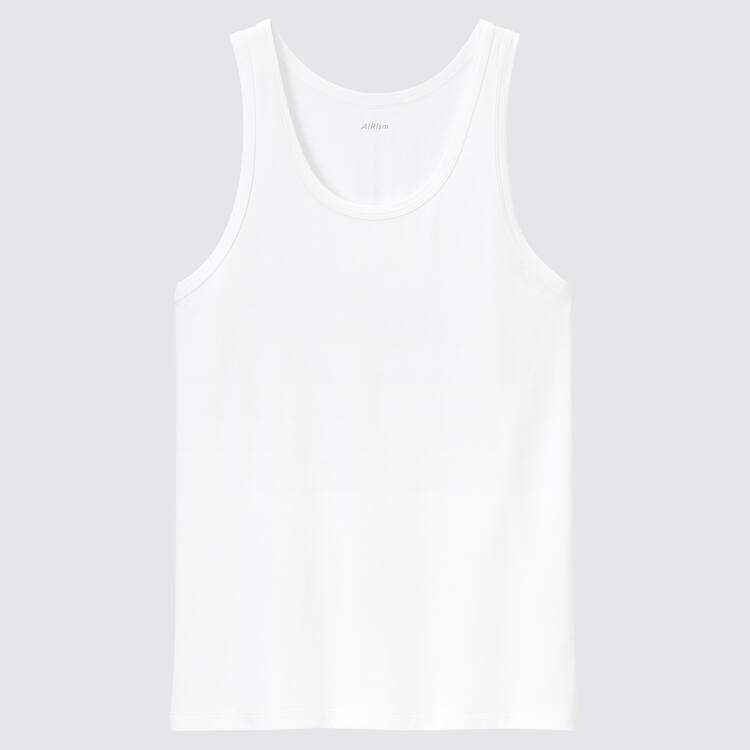 Uniqlo Airism Bavlnene Topy Panske Biele | FEQVIT-930