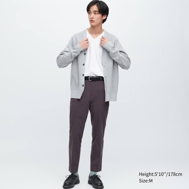 Uniqlo Airism Bavlnene V Neck Kratke Sleeved Tricko Panske Biele | GMEJHT-193
