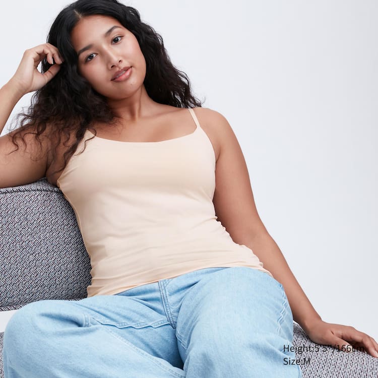 Uniqlo Airism Camisole Podprsenky Damske Béžové | XKQNFD-423
