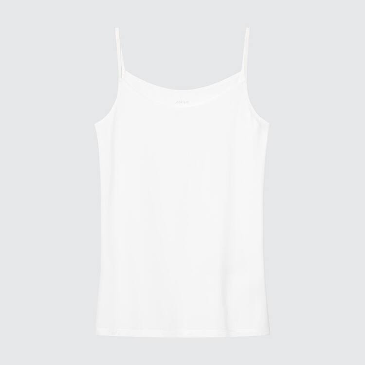 Uniqlo Airism Camisole Topy Damske Biele | QXSOMN-068