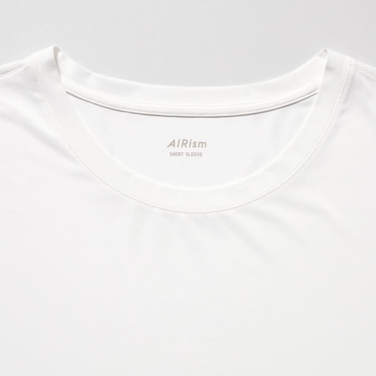 Uniqlo Airism Crew Neck Kratke Sleeved Tricko Panske Biele | VRTBDM-670
