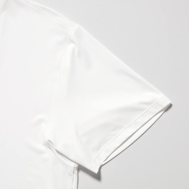Uniqlo Airism Crew Neck Kratke Sleeved Tricko Panske Biele | VRTBDM-670