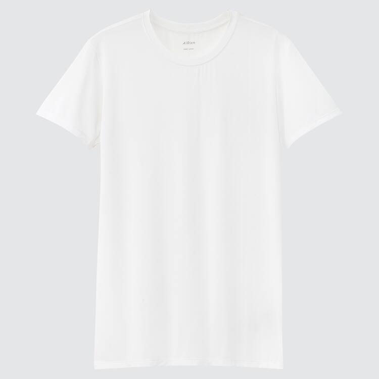 Uniqlo Airism Crew Neck Tricko Panske Biele | BKDYPL-185