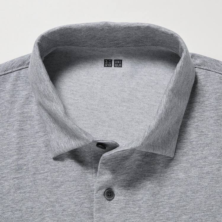 Uniqlo Airism Long Sleeve Polokosele Panske Siva | GUEBSF-964