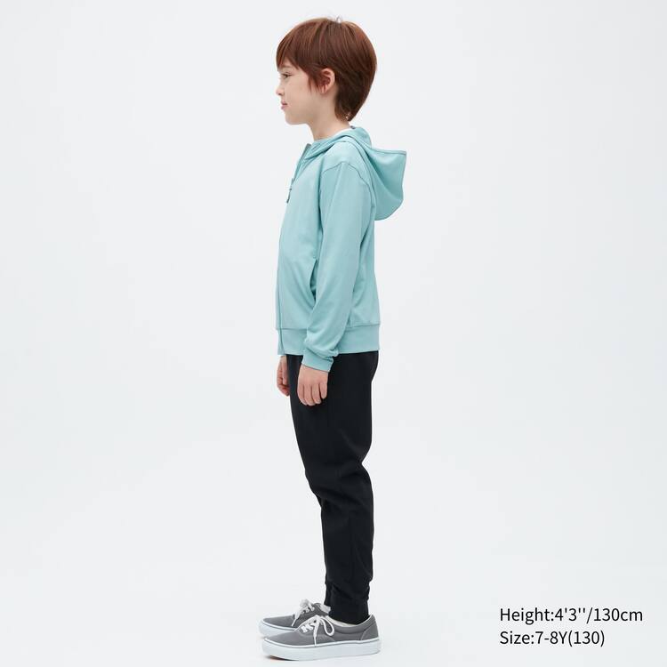 Uniqlo Airism Mesh Uv Protection Mikiny S Kapucňou Detske Zelene | GHAMCP-652