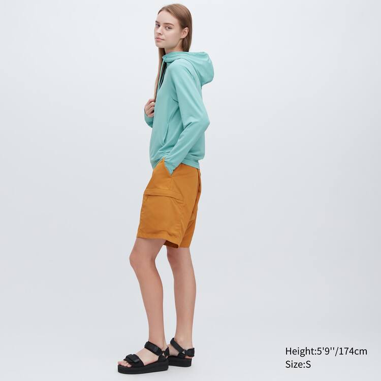 Uniqlo Airism Mesh Uv Protection Zipped Mikiny S Kapucňou Damske Modre | JROVTB-280
