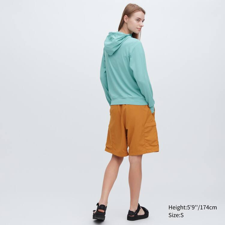 Uniqlo Airism Mesh Uv Protection Zipped Mikiny S Kapucňou Damske Modre | JROVTB-280