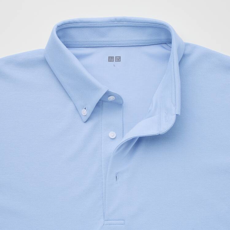 Uniqlo Airism Piqué Polokosele Panske Svetlo Modre | CKLQFP-697