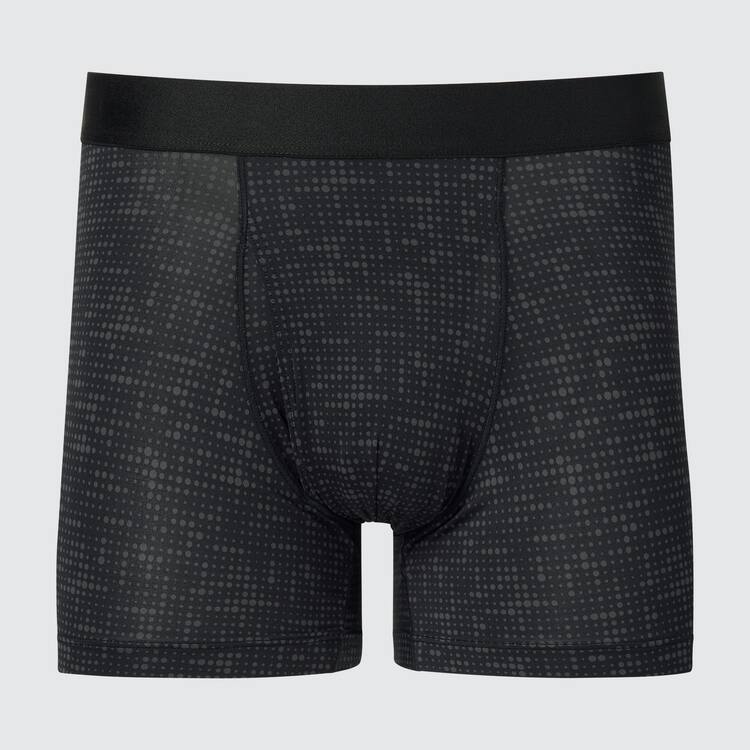 Uniqlo Airism Printed Boxers Spodne Pradlo Panske Čierne | ADEOUR-573