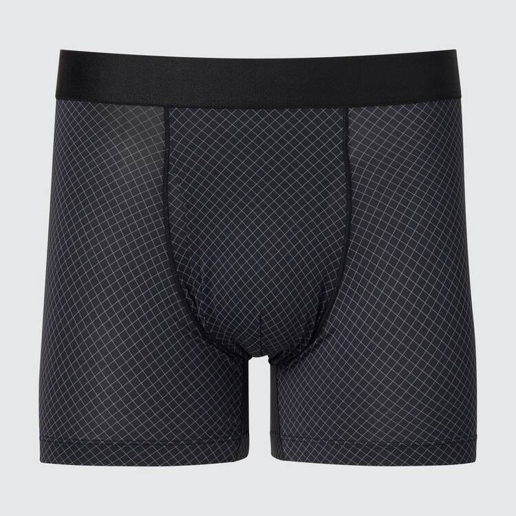 Uniqlo Airism Printed Boxers Spodne Pradlo Panske Čierne | PFWLBV-486