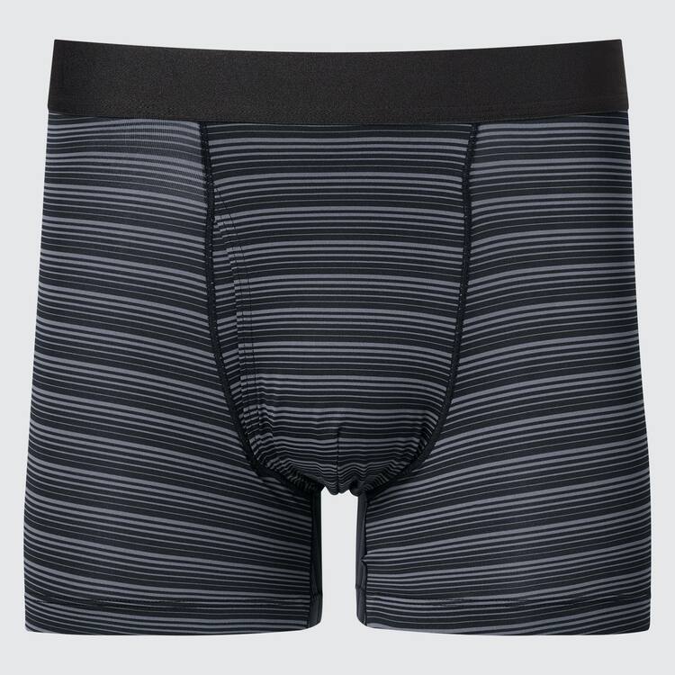 Uniqlo Airism Pruhované Boxers Spodne Pradlo Panske Čierne | HAETYJ-234