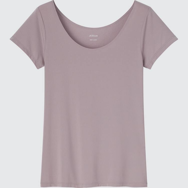 Uniqlo Airism Scoop Neck Tricko Damske Hnede | MYNGIF-074