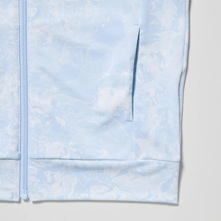 Uniqlo Airism Uv Protection Mesh Mikiny S Kapucňou Detske Svetlo Modre | DVXFAI-061