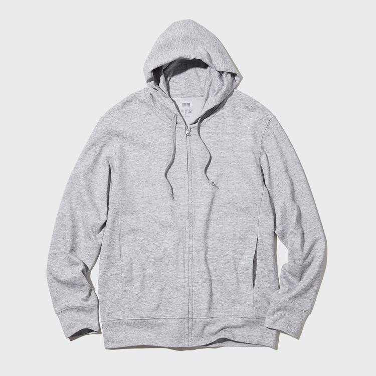 Uniqlo Airism Uv Protection Mikiny S Kapucňou Panske Siva | LQHAXP-867