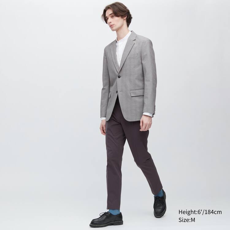 Uniqlo Airsense Ultra Light Glen Checked Bundy Panske Siva | OHRVAQ-492
