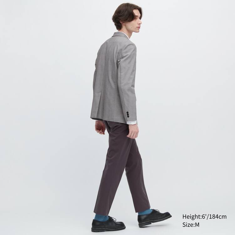 Uniqlo Airsense Ultra Light Glen Checked Bundy Panske Siva | OHRVAQ-492