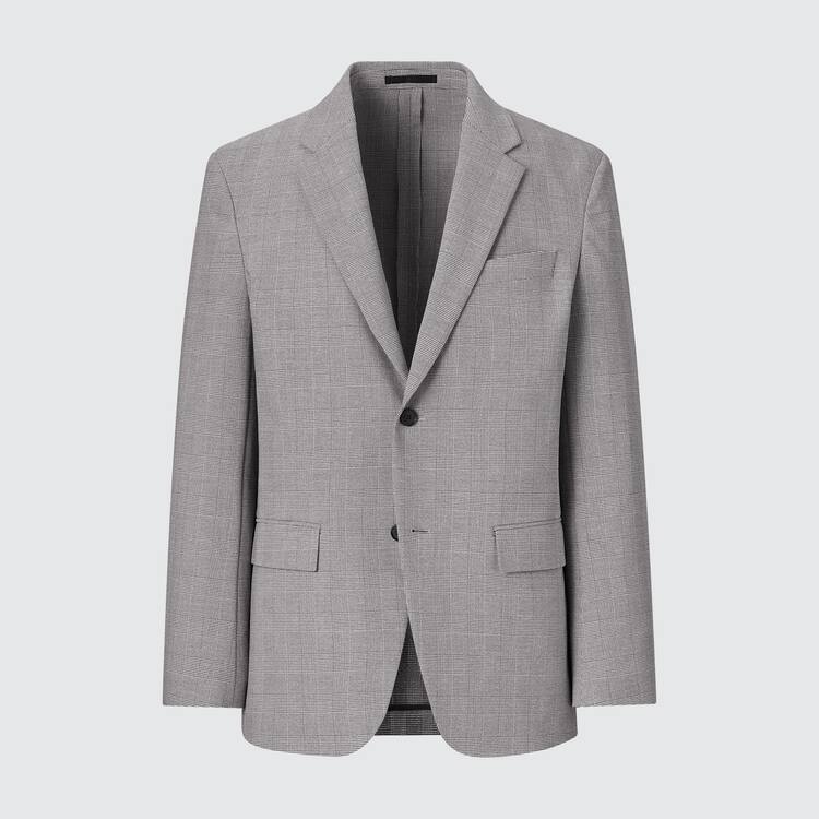 Uniqlo Airsense Ultra Light Glen Checked Bundy Panske Siva | OHRVAQ-492