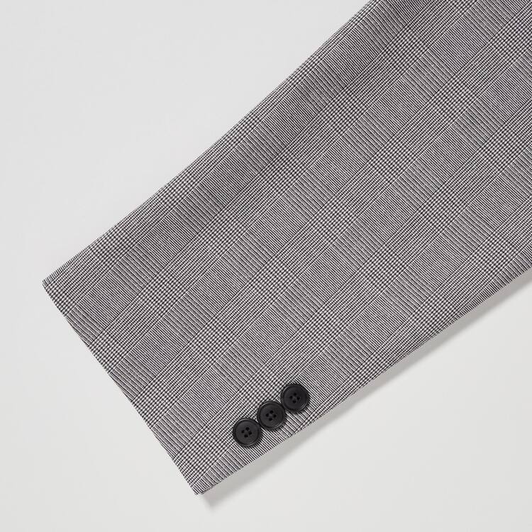 Uniqlo Airsense Ultra Light Glen Checked Bundy Panske Siva | OHRVAQ-492