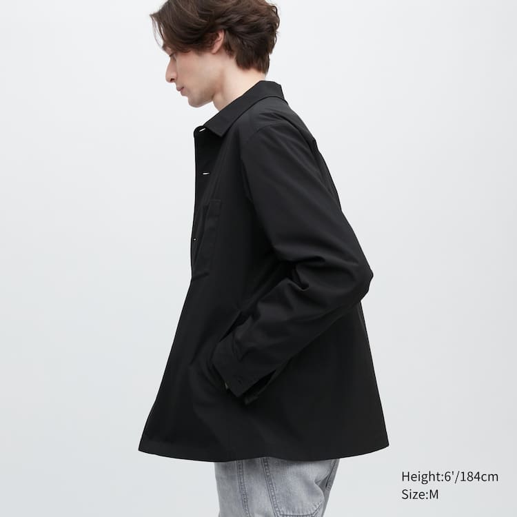 Uniqlo Airsense Ultra Light Overshirt Panske Čierne | YJFLDG-948