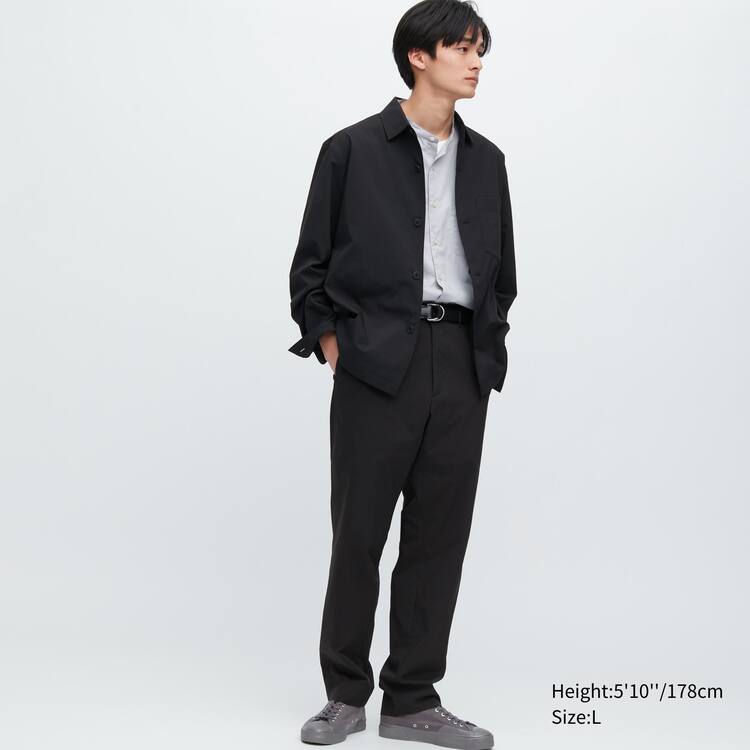 Uniqlo Airsense Ultra Light Relaxed Fit Nohavice Panske Čierne | DSPOUT-401