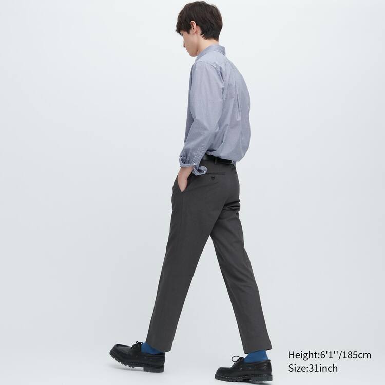 Uniqlo Airsense Ultra Light Vlna-like (Kratke) Nohavice Panske Tmavo Siva | HNSGCA-416