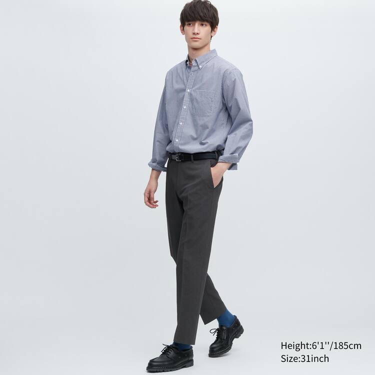 Uniqlo Airsense Ultra Light Vlna-like (Kratke) Nohavice Panske Tmavo Siva | HNSGCA-416