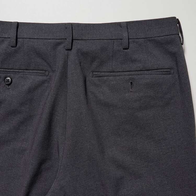 Uniqlo Airsense Ultra Light Vlna-look Nohavice Panske Tmavo Siva | XHERSB-349