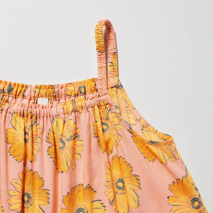 Uniqlo Andy Warhol Flowers Podkategória Ut Camisole Saty Detske Svetlo Oranžové | APCNHF-125