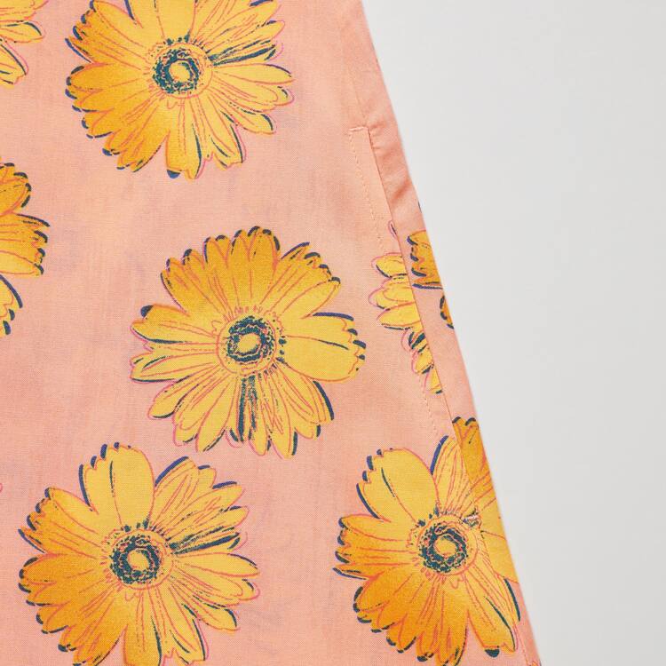 Uniqlo Andy Warhol Flowers Podkategória Ut Camisole Saty Detske Svetlo Oranžové | APCNHF-125
