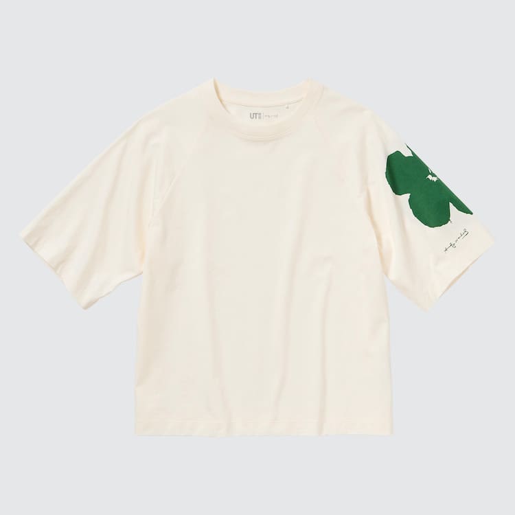 Uniqlo Andy Warhol Flowers Podkategória Ut Grafika Tricko Damske Biele | COABXK-912