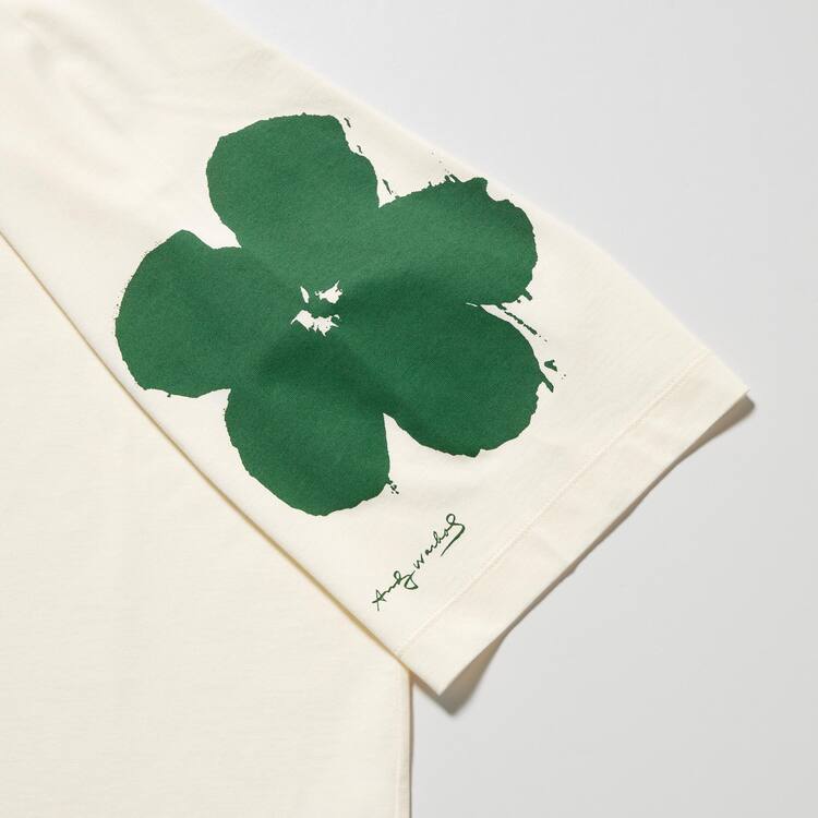 Uniqlo Andy Warhol Flowers Podkategória Ut Grafika Tricko Damske Biele | COABXK-912