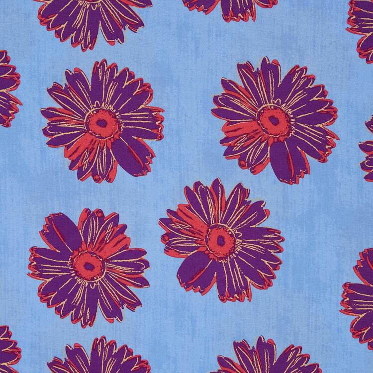 Uniqlo Andy Warhol Flowers Podkategória Ut Gathered Camisole Saty Damske Modre | DXJSIY-856