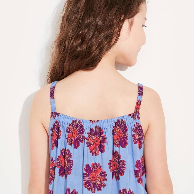 Uniqlo Andy Warhol Flowers Podkategória Ut Camisole Saty Detske Modre | FHDZLT-264