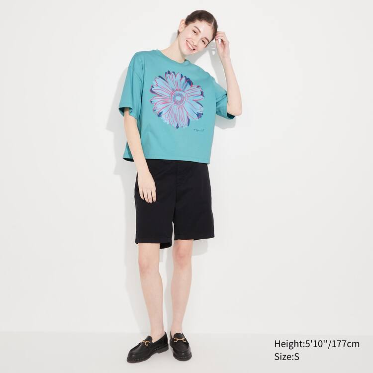 Uniqlo Andy Warhol Flowers Podkategória Ut Grafika Tricko Damske Zelene | IRDZWT-812