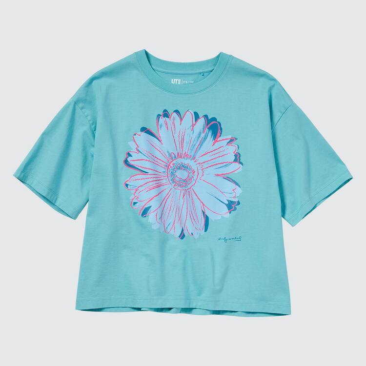 Uniqlo Andy Warhol Flowers Podkategória Ut Grafika Tricko Damske Zelene | IRDZWT-812
