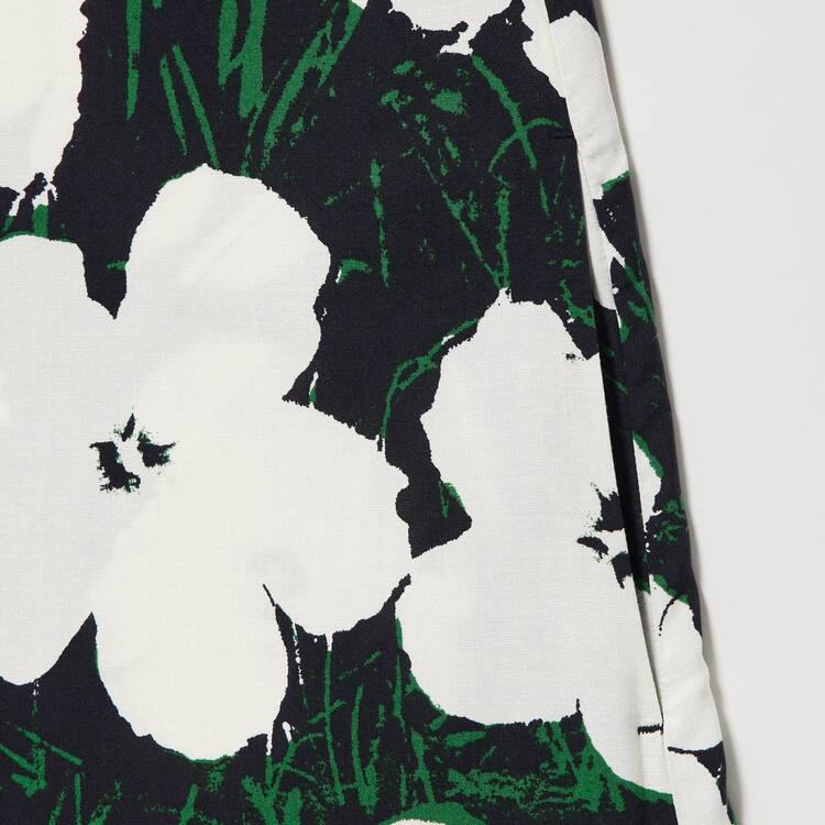 Uniqlo Andy Warhol Flowers Podkategória Ut Gathered Camisole Saty Damske Tmavo Zelene | JNRMQY-269